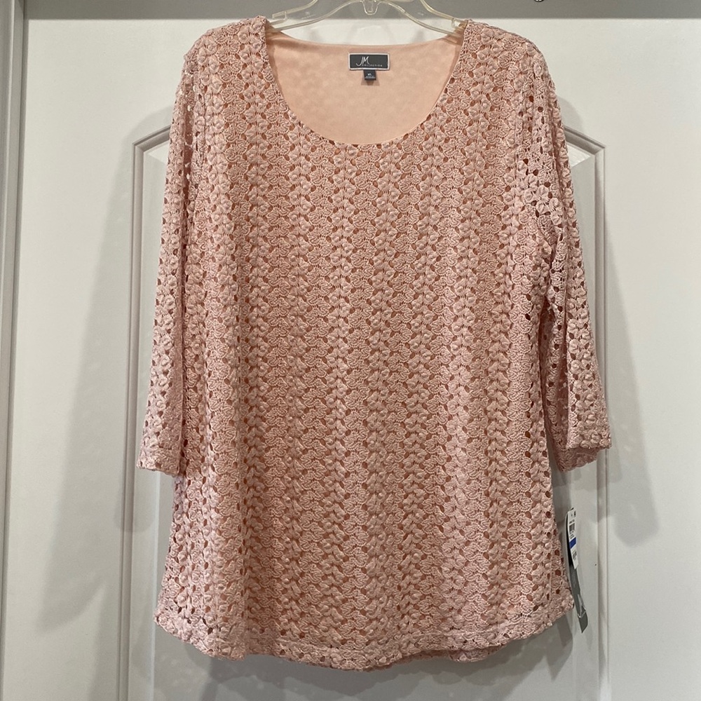 Blush Nude Knit Women’s Blouse